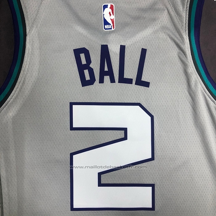 Maillot Charlotte Hornets Lamelo Ball #2 Ville Edition Gris